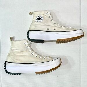 Converse Run Star Hike High Sneakers Women’s 11.5 White‎ Black Shoes Streetwear
